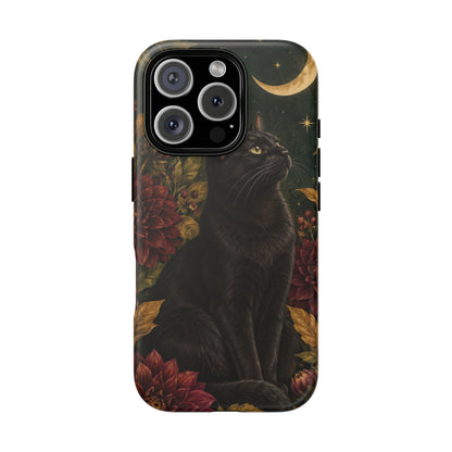 Midnight Familiar iPhone Tough Case | black cat