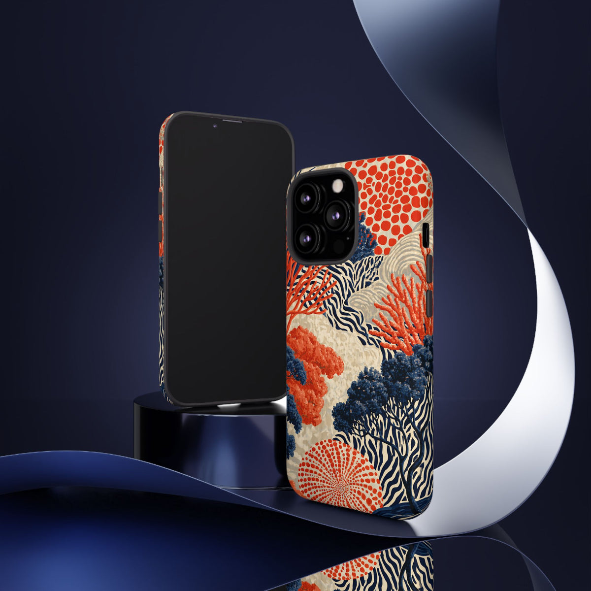 Coral Current iPhone Tough Phone Case