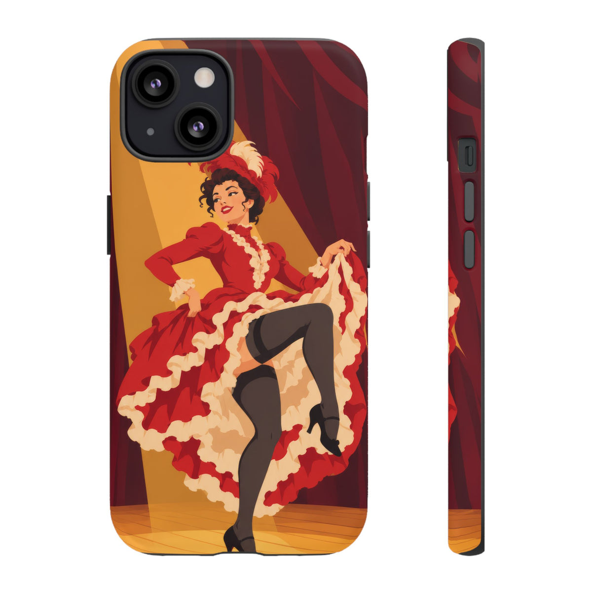 Moulin Rouge Dancer — Crimson Cabaret iPhone Tough Case | cabaret dancer