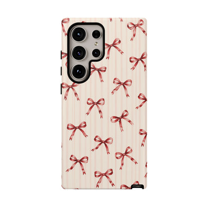 Red Bow Samsung Galaxy Tough Case | Ribbon Waltz