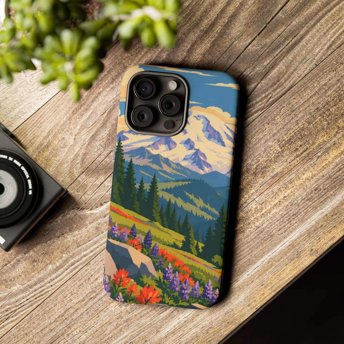 Mount Rainier — Meadow Radiance iPhone Tough Case
