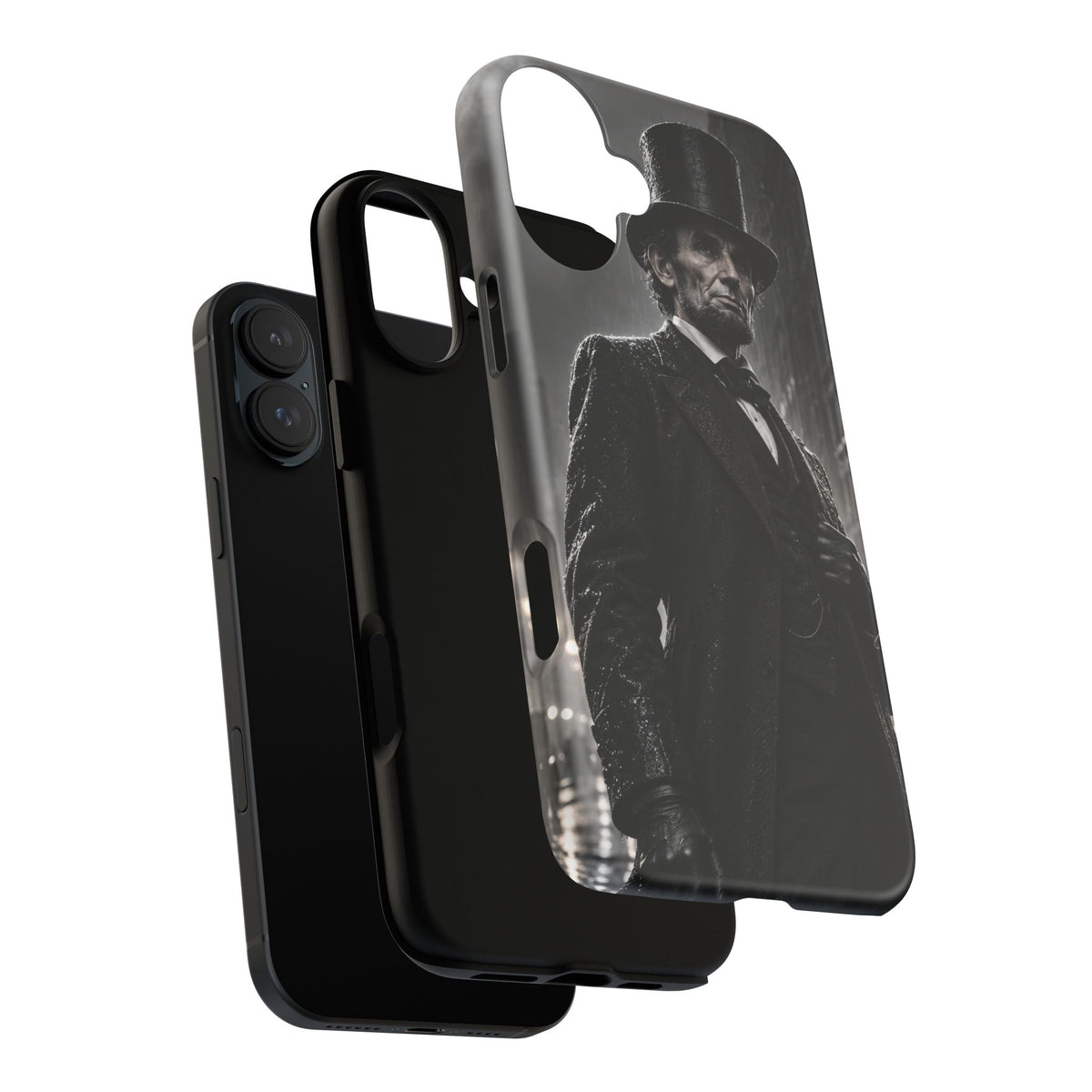 Abe after Midnight iPhone Tough Case | noir lincoln