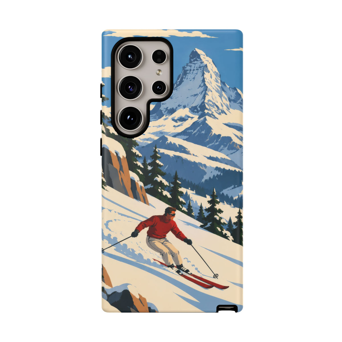 Swiss Skiing — Downhill Arc Samsung Galaxy Tough Case