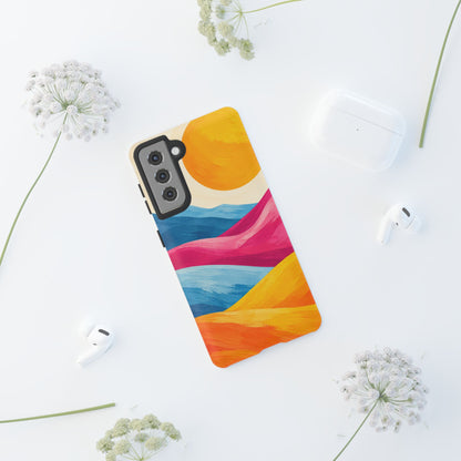 Golden Drift Samsung Galaxy Tough Case | colorful hills
