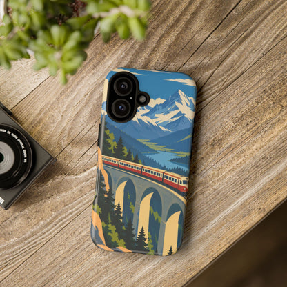 Travel by Train — Alpine Express iPhone Tough Case | train travel