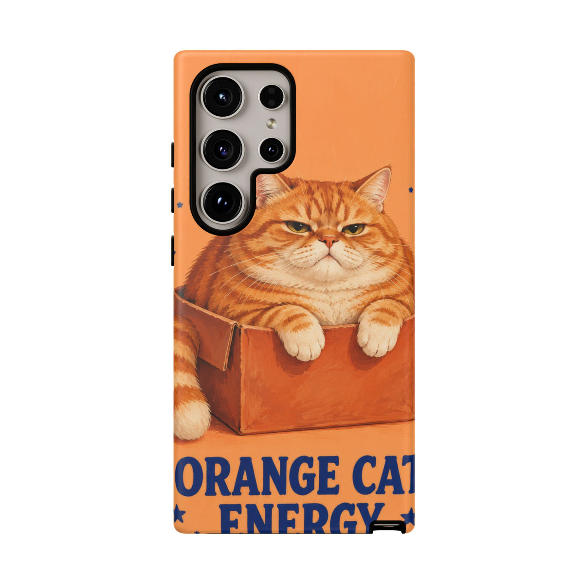 Orange Cat Energy Samsung Galaxy Tough Case