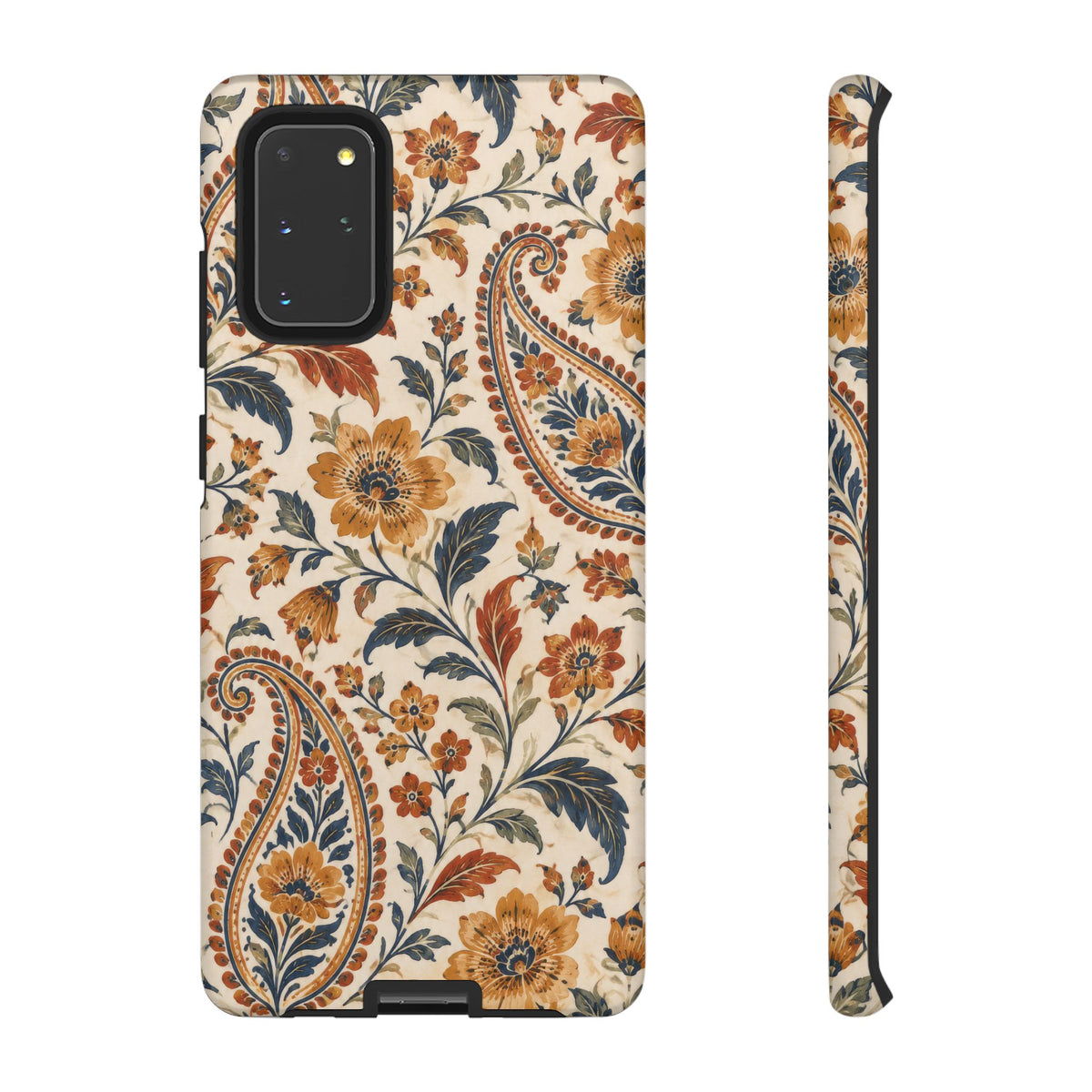 Saffron Heirloom Samsung Galaxy Tough Case | Floral Paisley on Ivory