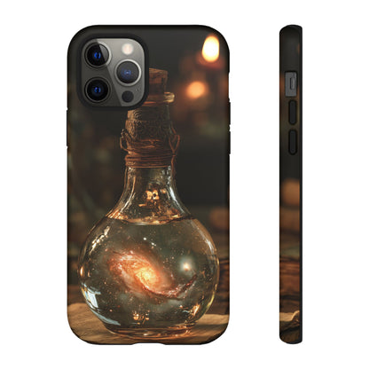Bottled Cosmos iPhone Tough Case | Galaxy in an Antique Bottle
