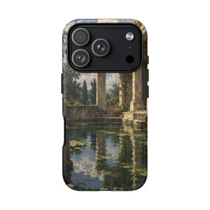 The Flooded Court iPhone Tough Case | Ancient Garden Landscape