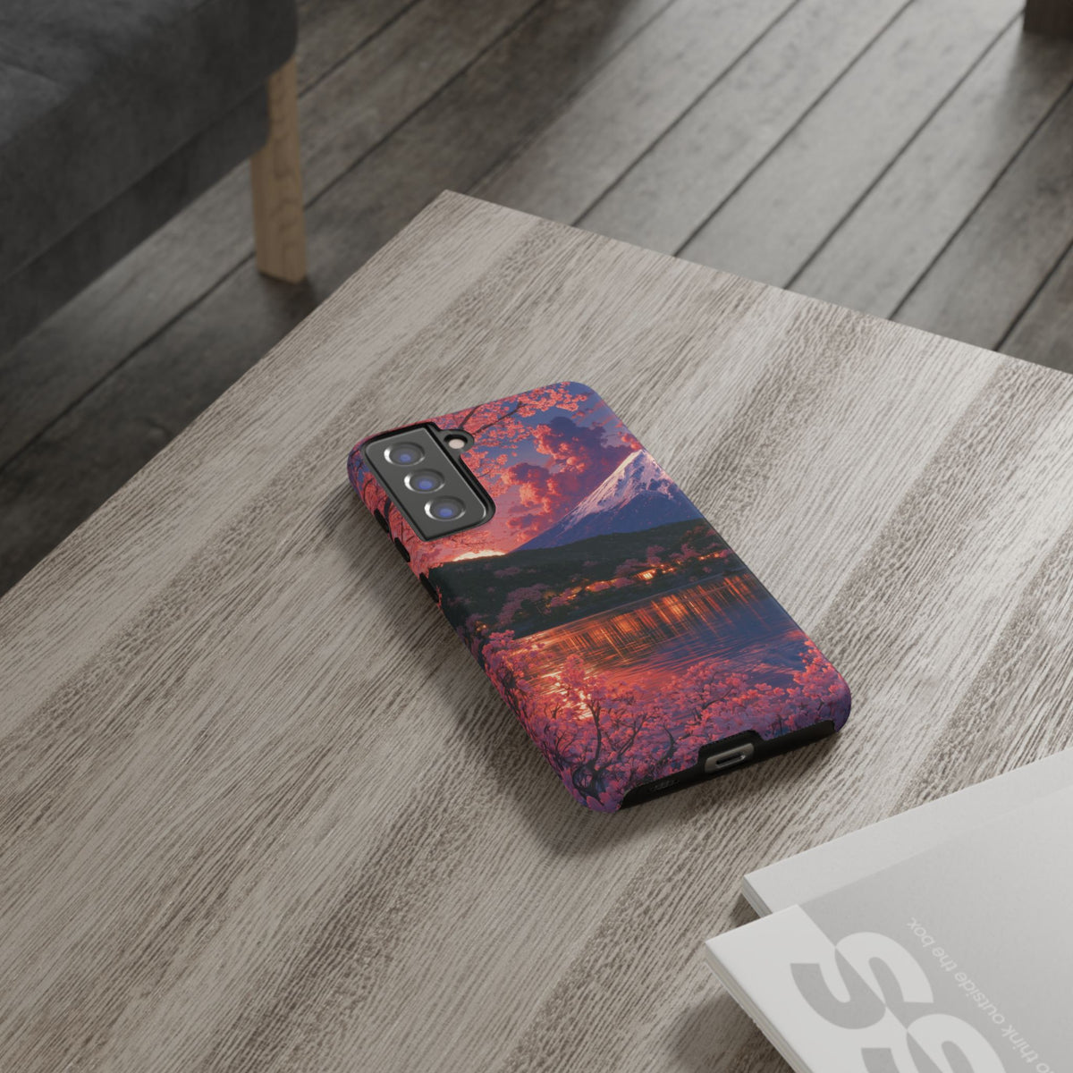 Sakura Lakeside Village Samsung Galaxy Tough Phone Case