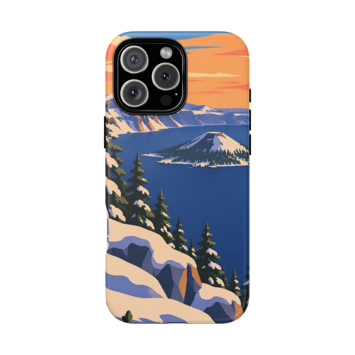 Crater Lake — Winter Caldera iPhone Tough Case
