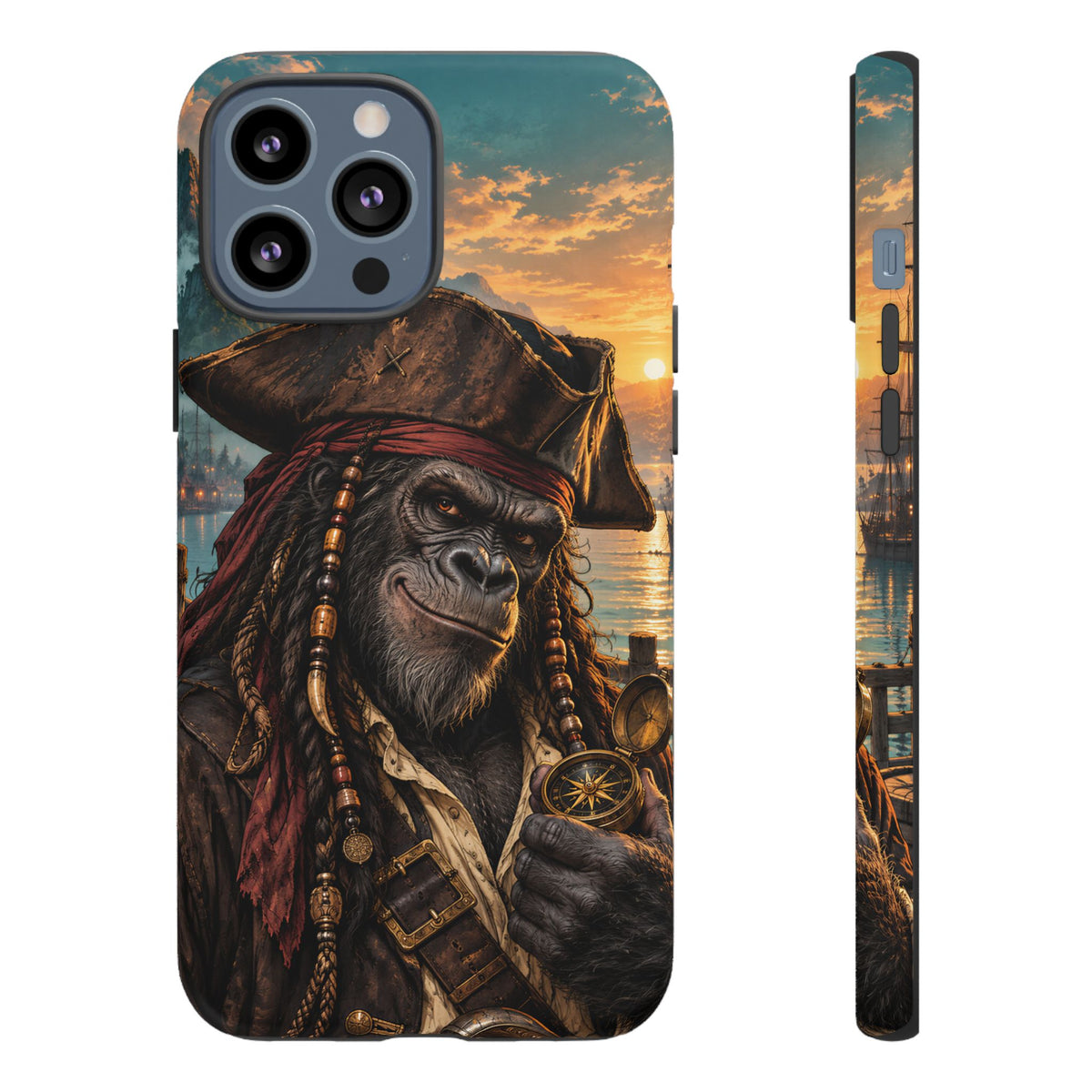 Pirate Gorilla iPhone Tough Case | Captain Silverback