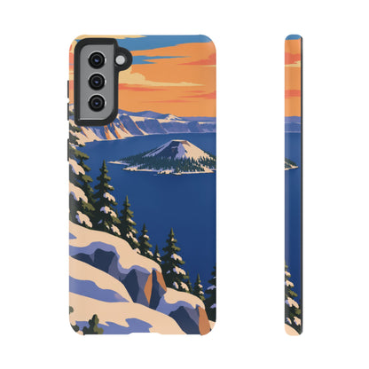 Crater Lake — Winter Caldera Samsung Galaxy Tough Case