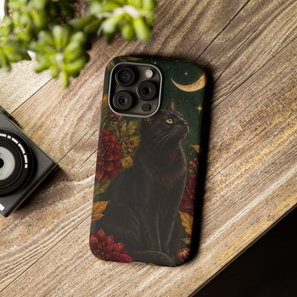 Midnight Familiar iPhone Tough Case | black cat