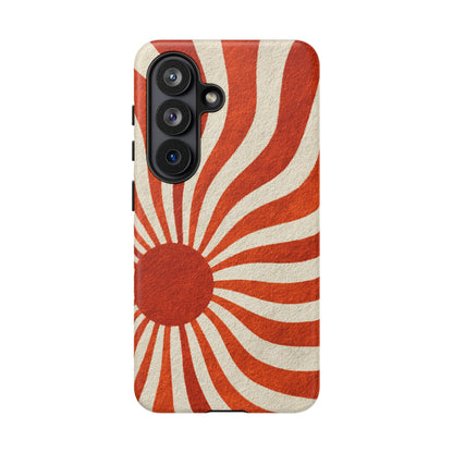 Terracotta Sunburst Samsung Galaxy Tough Phone Case