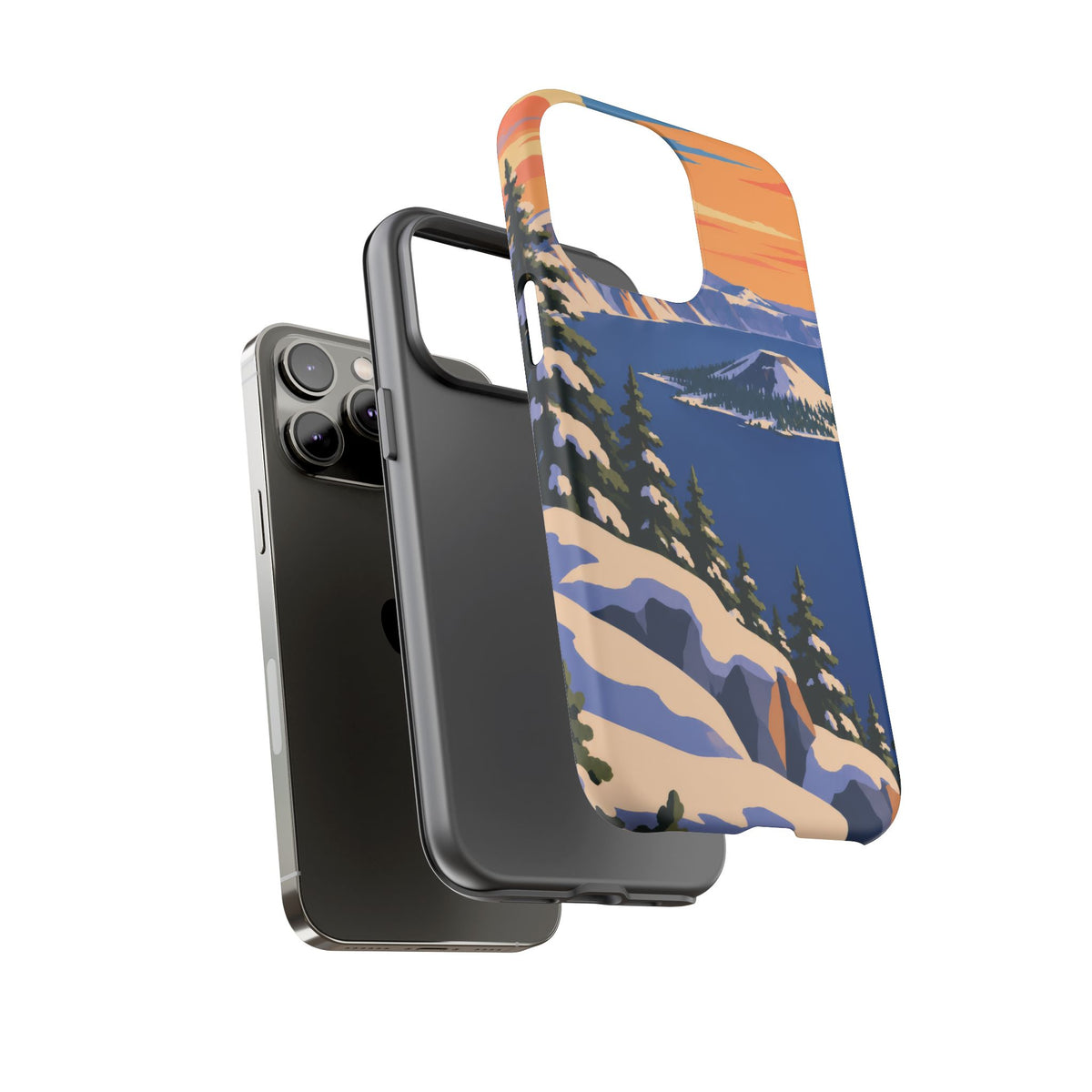 Crater Lake — Winter Caldera iPhone Tough Case
