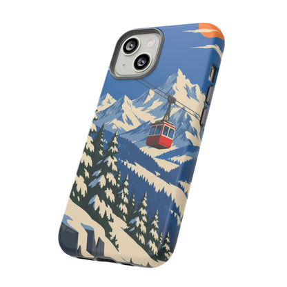 Swiss Skiing — Lift to the Sky iPhone Tough Case