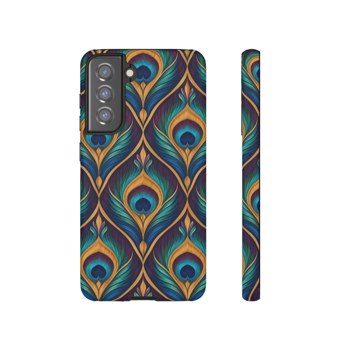 Peacock Nocturne Samsung Galaxy Tough Case | art deco