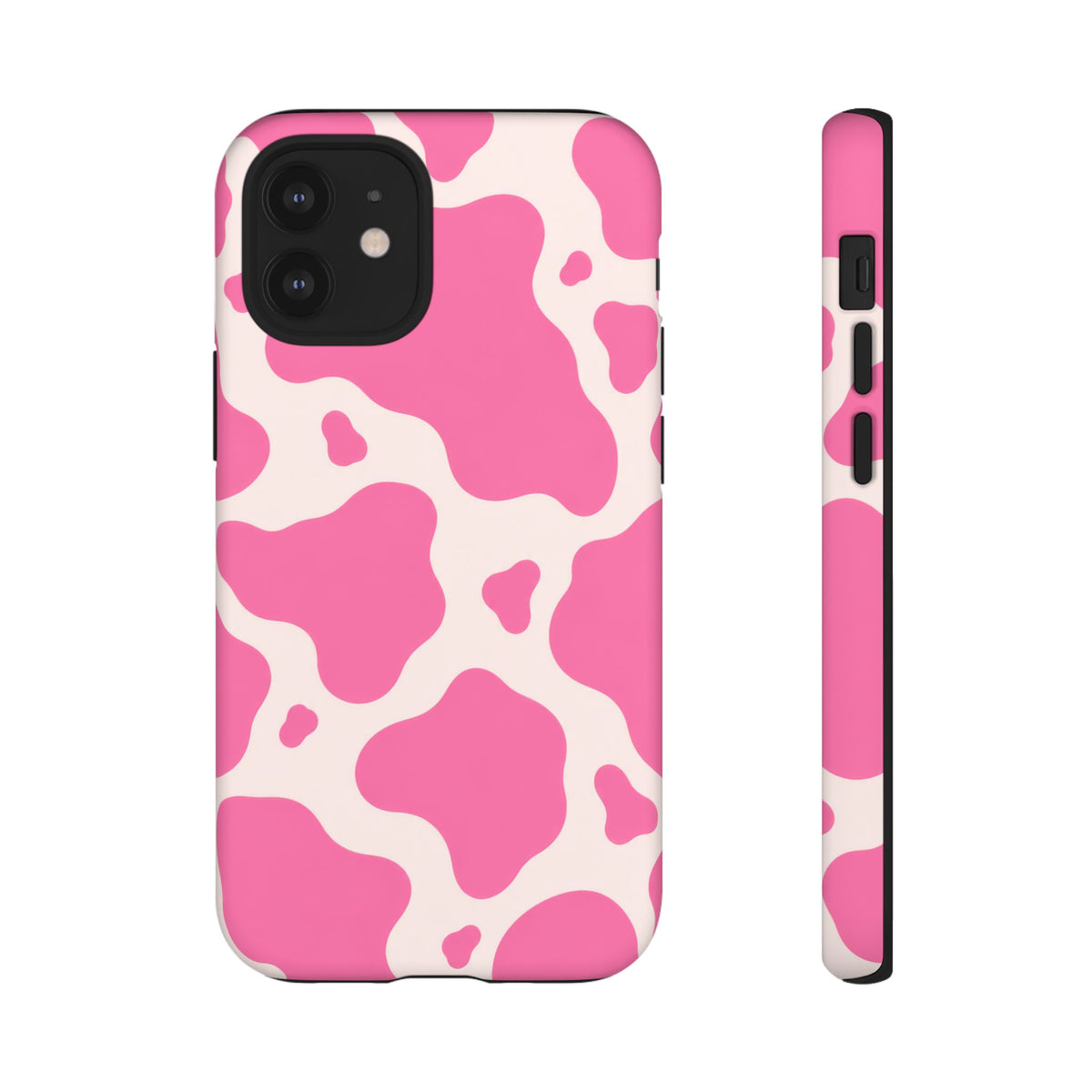 Strawberry Milk iPhone Tough Case | Pink Cow Print