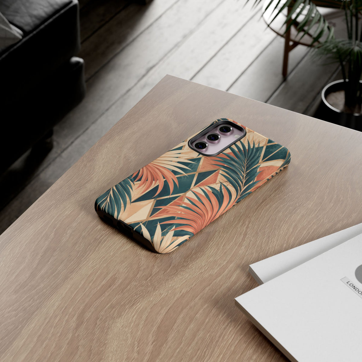 Coral Palm Pavilion Samsung Galaxy Tough Case | art deco
