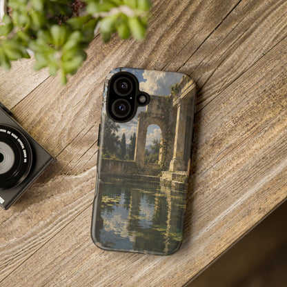 The Flooded Court iPhone Tough Case | Ancient Garden Landscape