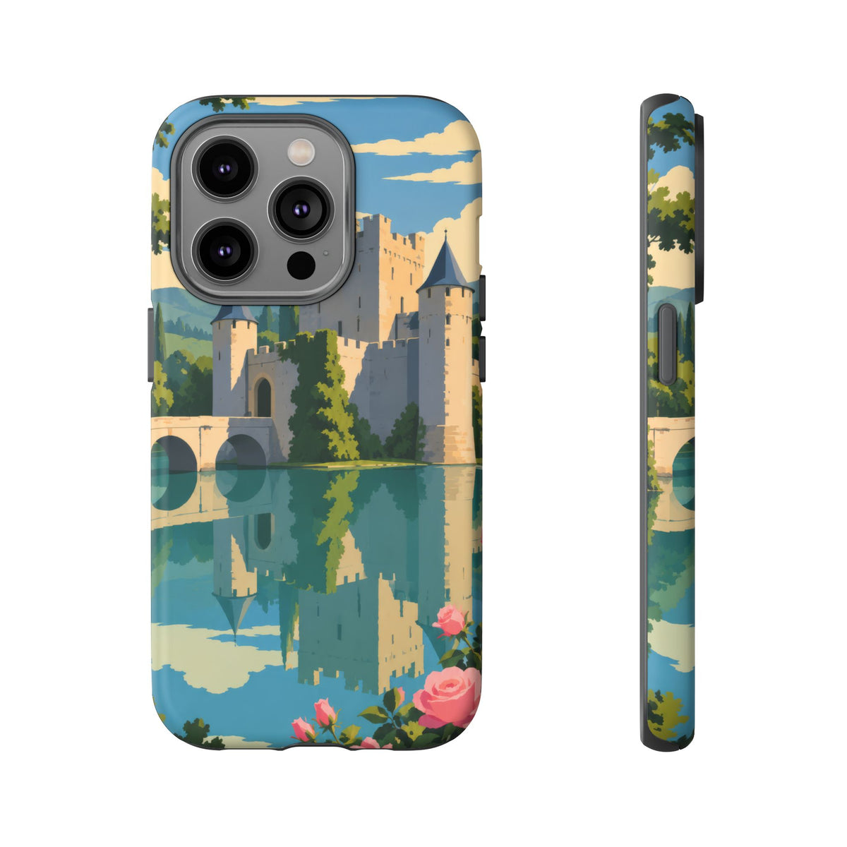 English Castle — Moat and Roses iPhone Tough Case