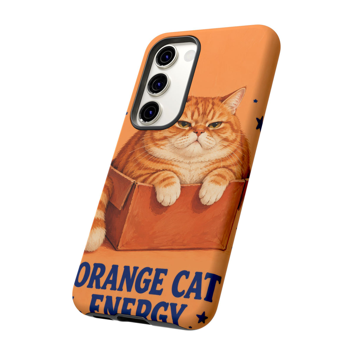 Orange Cat Energy Samsung Galaxy Tough Case