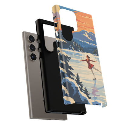 Lake Placid Skater — Winter Glide Samsung Galaxy Tough Case