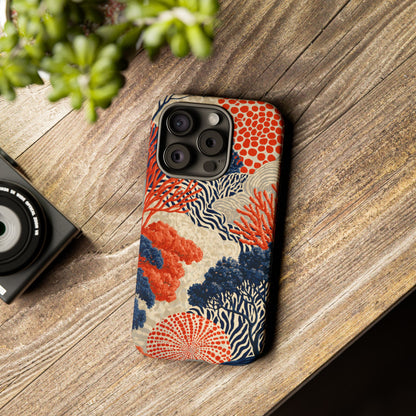 Coral Current iPhone Tough Phone Case