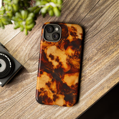 Amber Marble iPhone Tough Case | Amber Mosaic