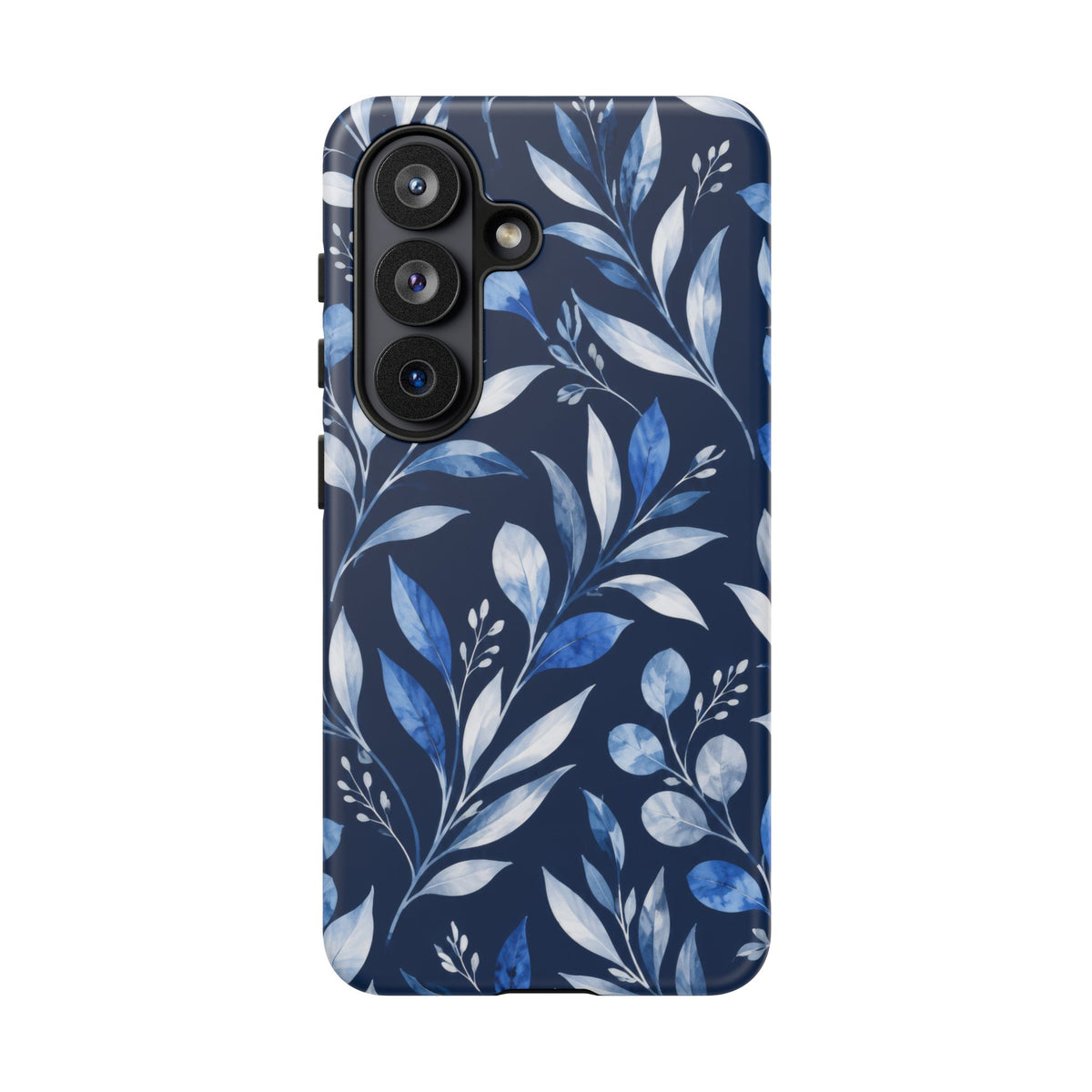 Blue Hour Botanical Samsung Galaxy Tough Case | Blue Botanical Leaf Pattern