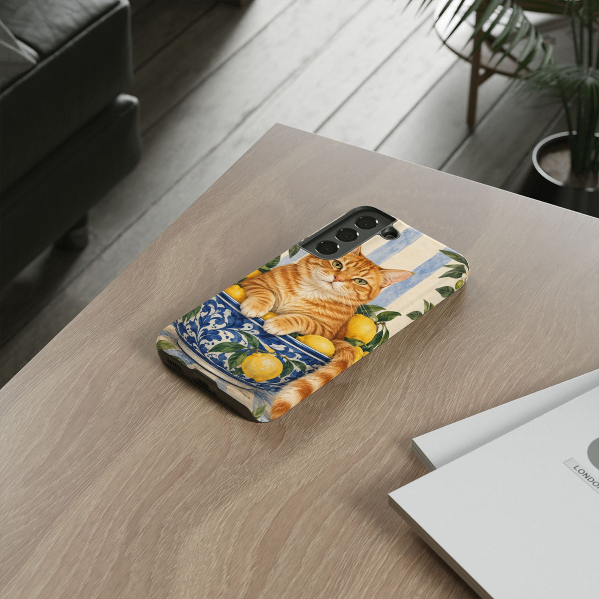 Citrus Inspector Samsung Galaxy Tough Case | ginger cat