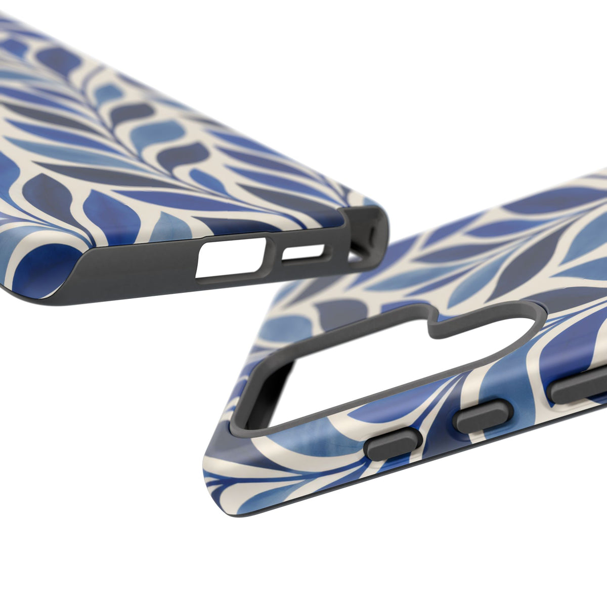 Cobalt Current Samsung Galaxy Tough Case | Cobalt Blue Leaf Pattern