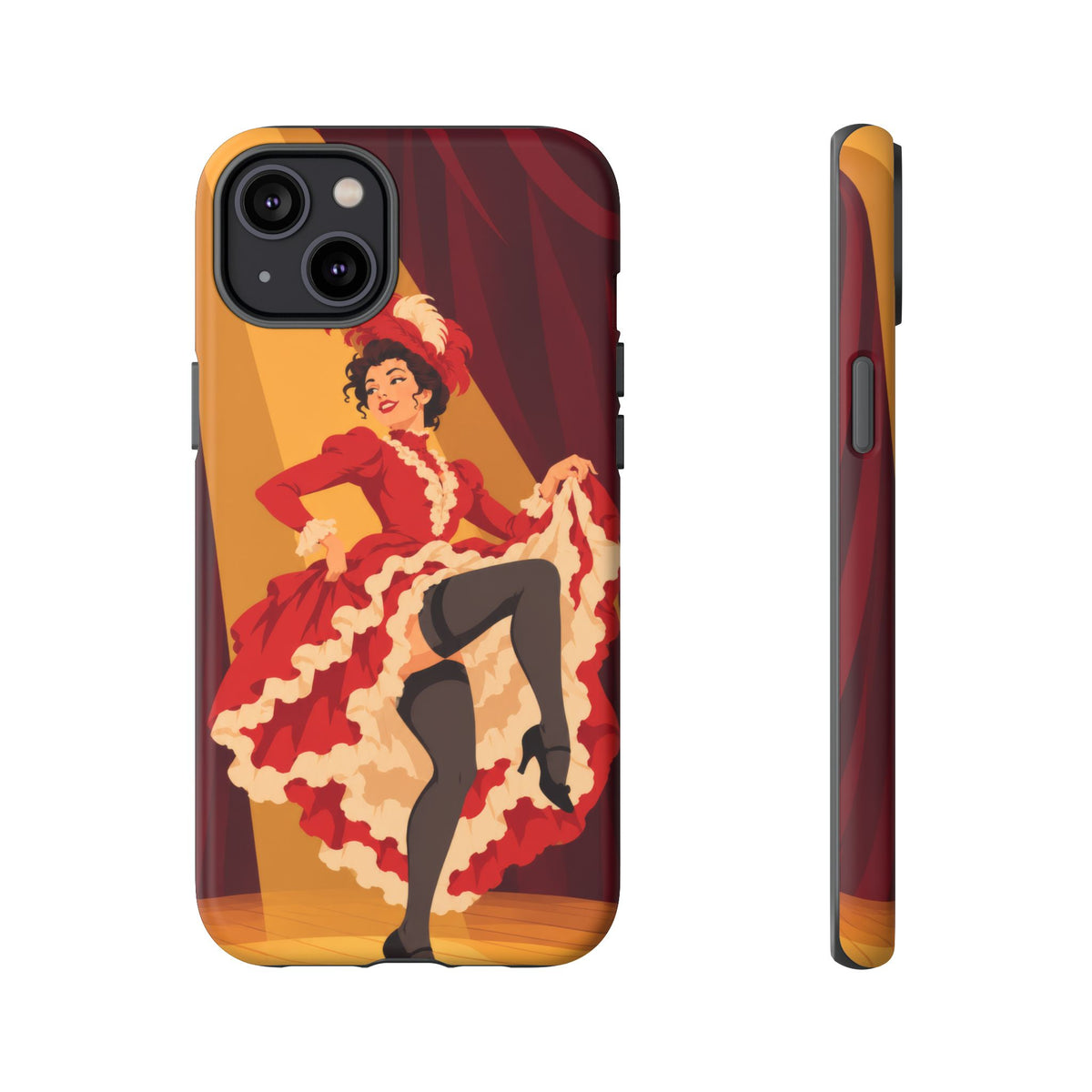 Moulin Rouge Dancer — Crimson Cabaret iPhone Tough Case | cabaret dancer