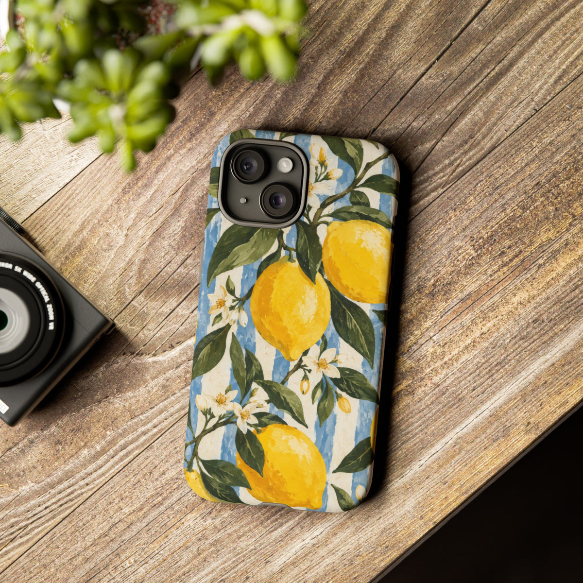 Riviera Lemons iPhone Tough Case | lemon print