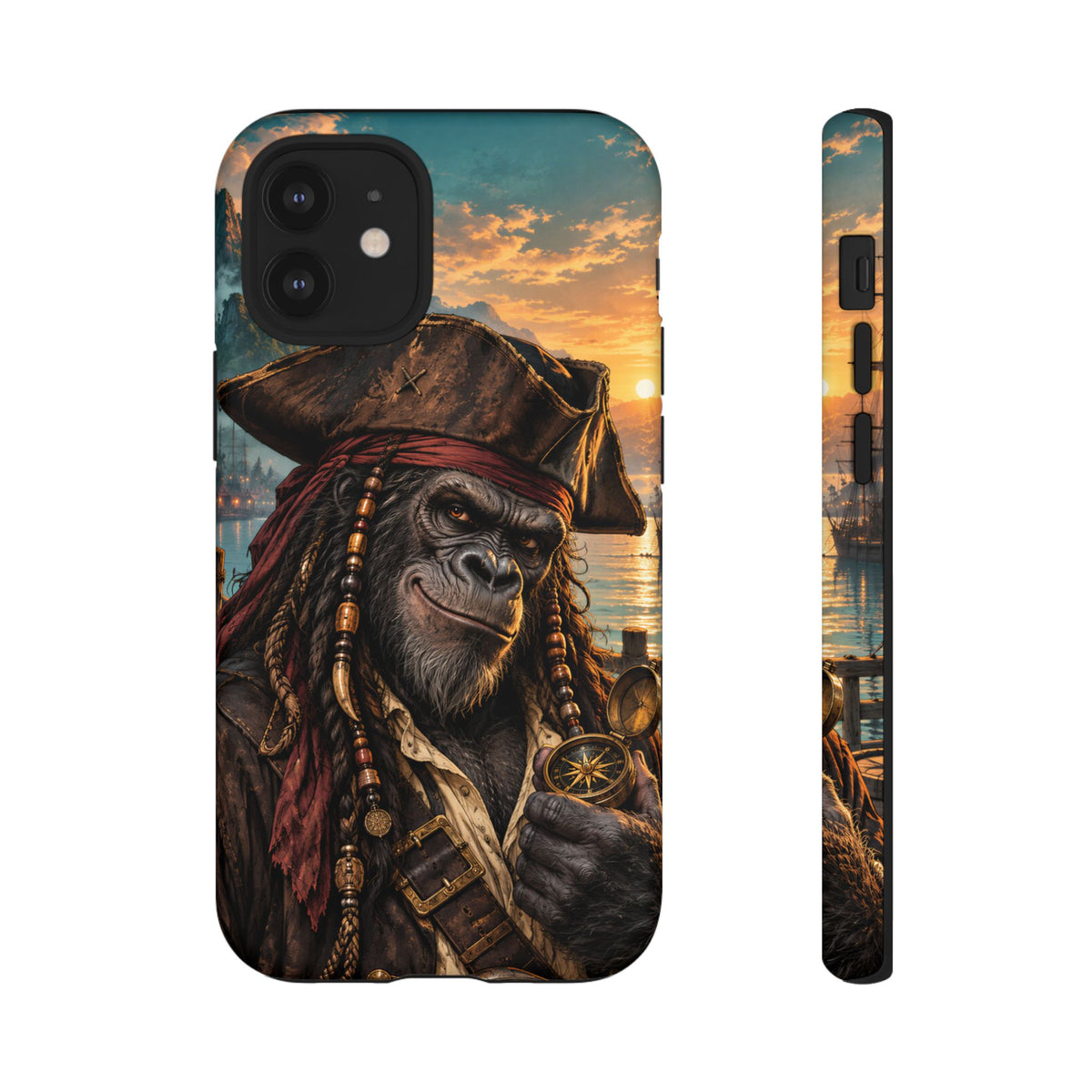 Pirate Gorilla iPhone Tough Case | Captain Silverback