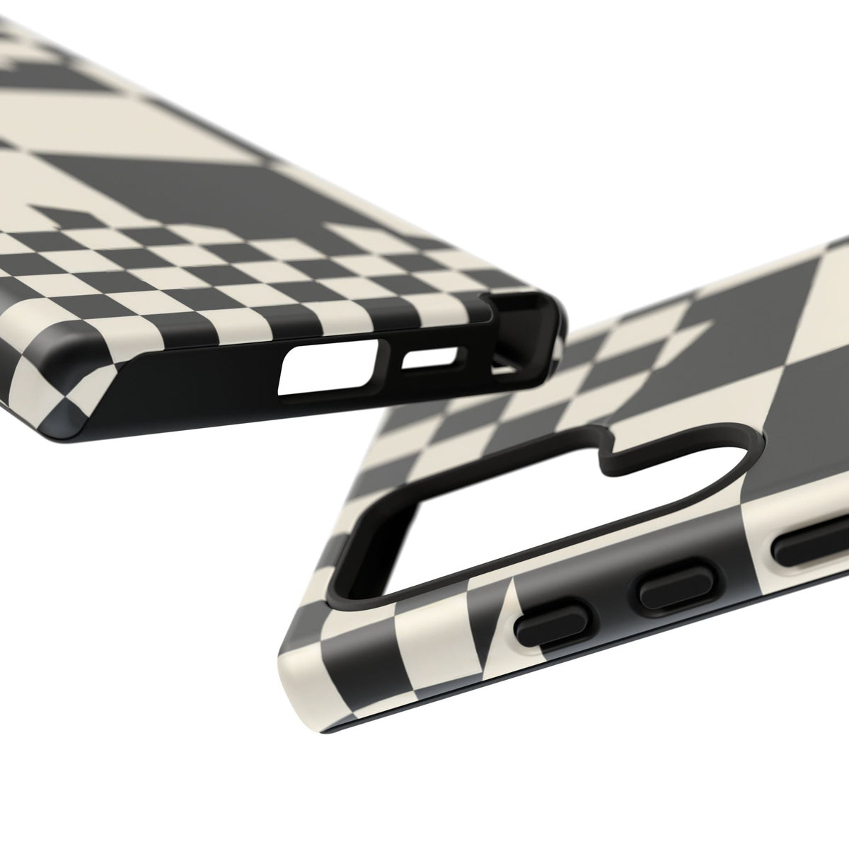 Check Shift Samsung Galaxy Tough Case | Black & White Checkerboard