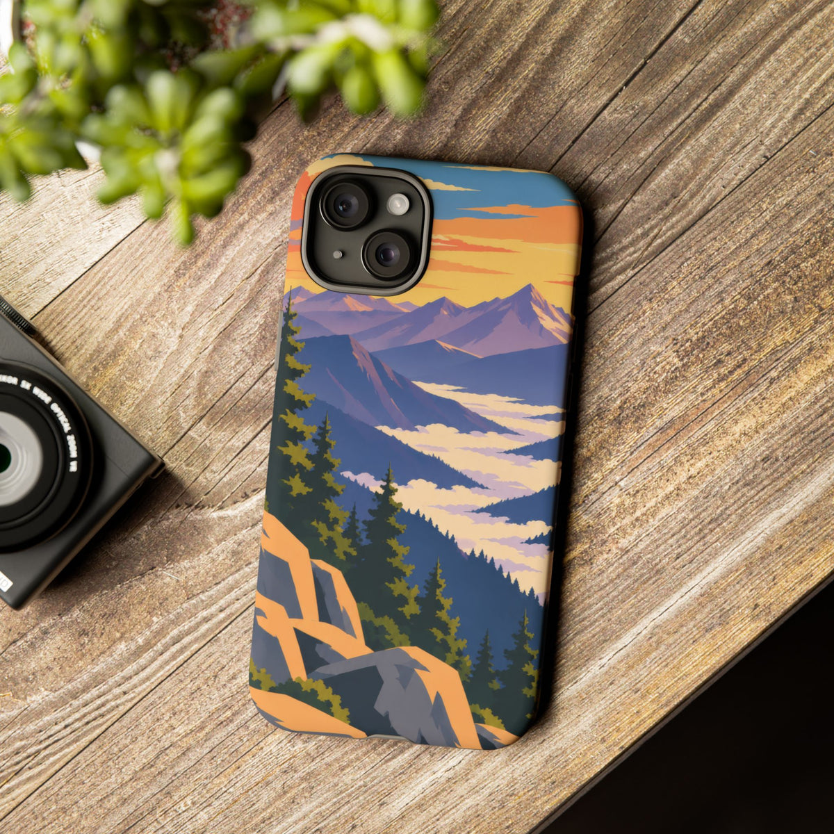 Misty Mountains — Amethyst Pass iPhone Tough Case