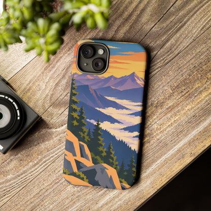 Misty Mountains — Amethyst Pass iPhone Tough Case