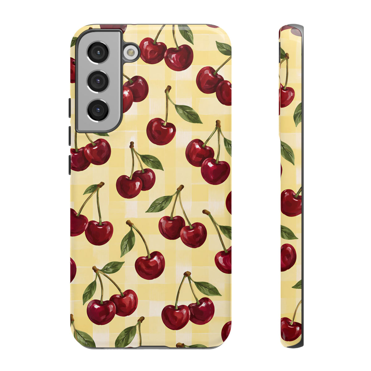 Cherry Gingham Samsung Galaxy Tough Case | Cherry Picnic