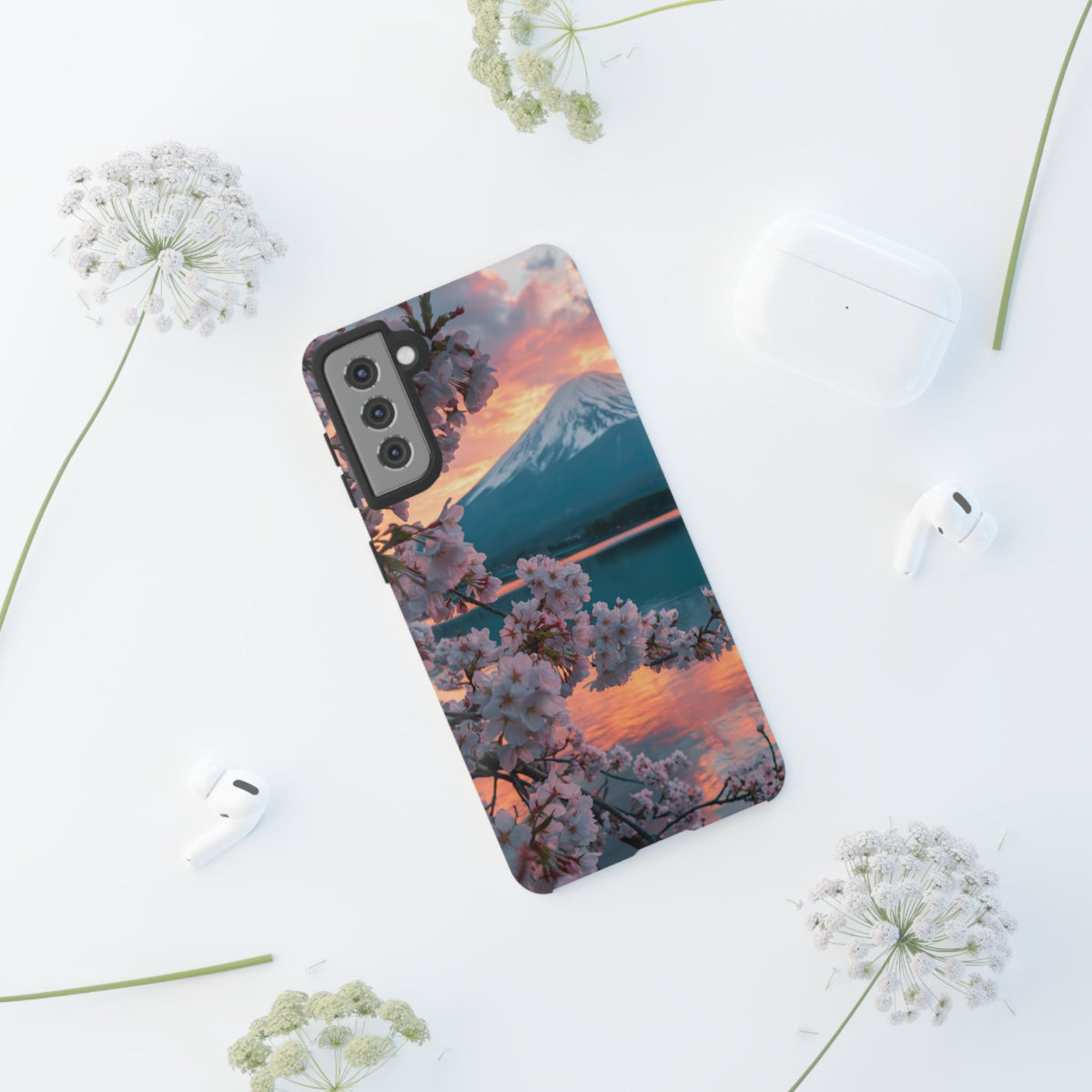 Fuji Petal Reflection Samsung Galaxy Tough Phone Case