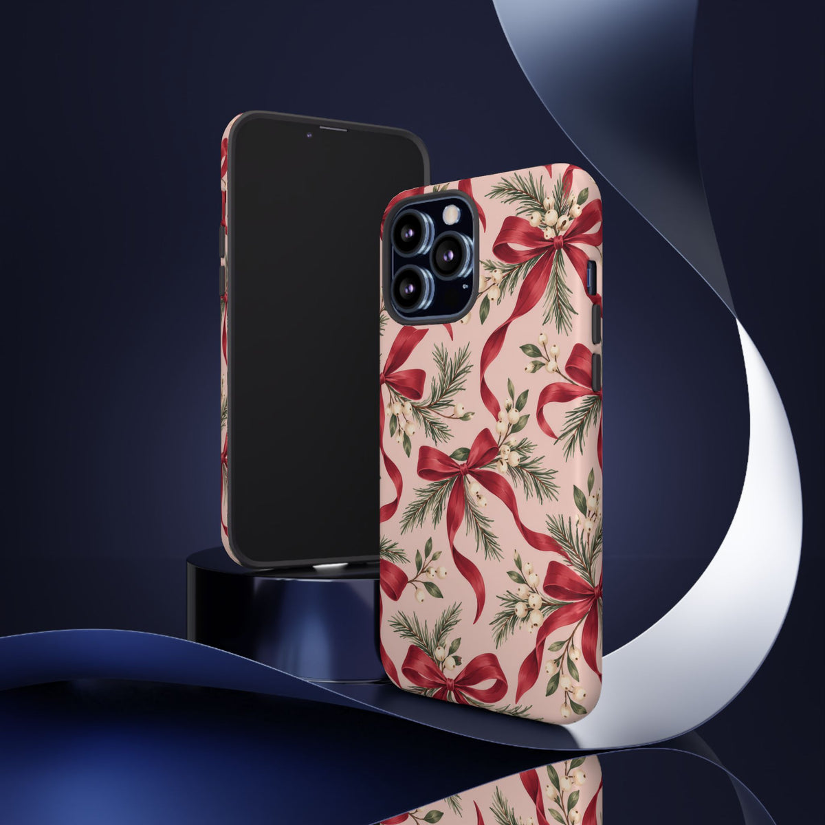Ribbon Season iPhone Tough Case | christmas bows