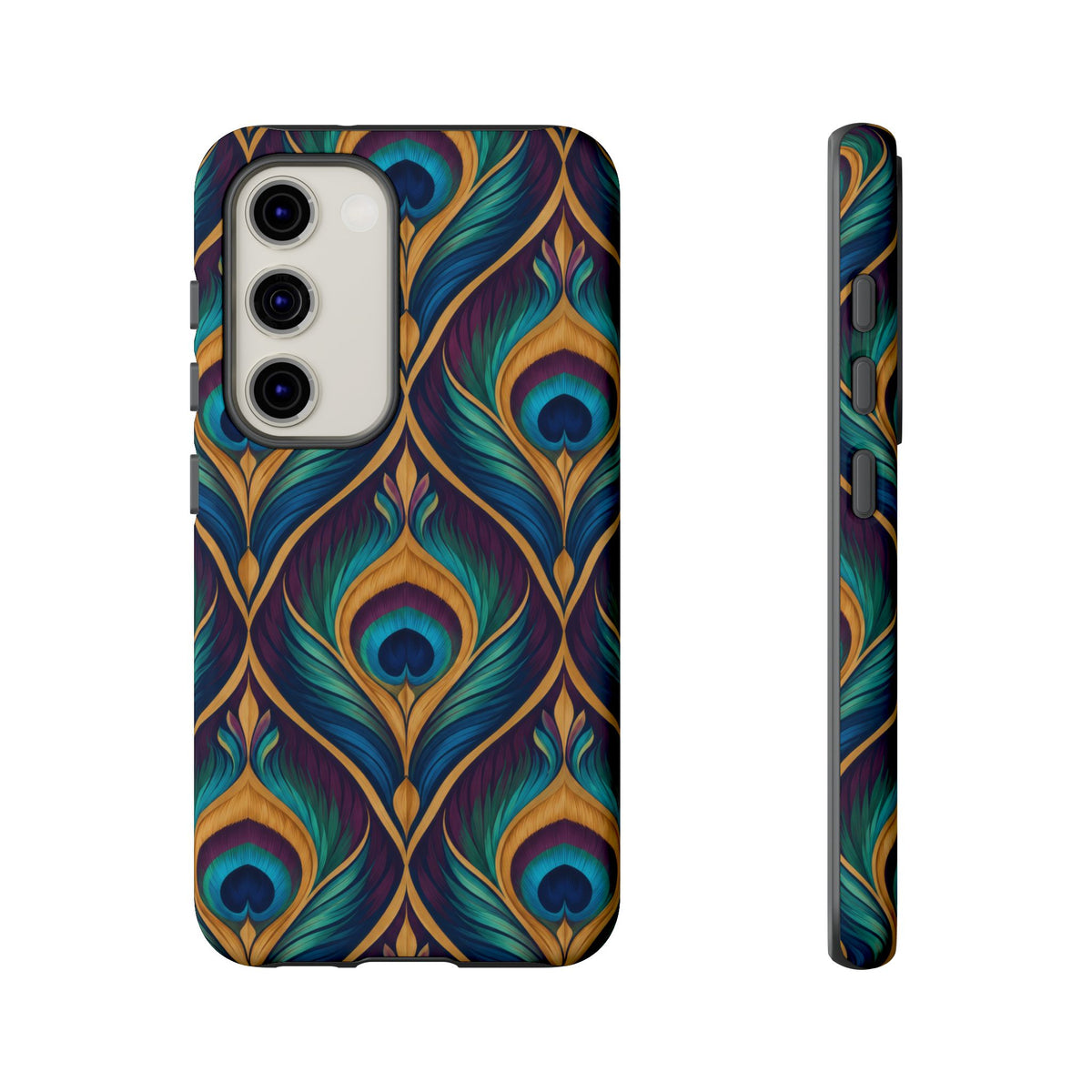 Peacock Nocturne Samsung Galaxy Tough Case | art deco