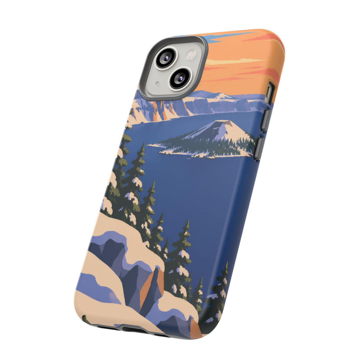 Crater Lake — Winter Caldera iPhone Tough Case