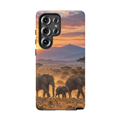 Elephants at First Light Samsung Galaxy Tough Case | african elephants