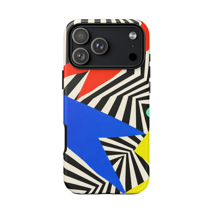 Broken Signal iPhone Tough Case | Optical Stripe Art
