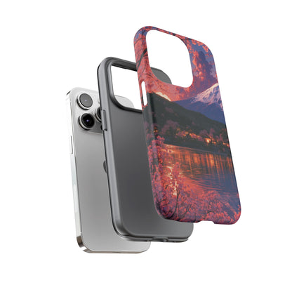 Sakura Lakeside Village iPhone Tough Phone Case