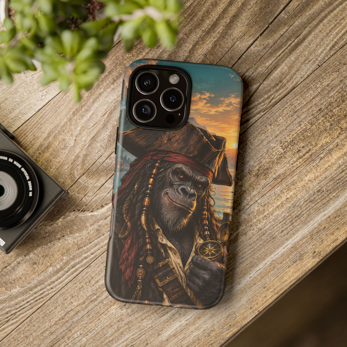 Pirate Gorilla iPhone Tough Case | Captain Silverback