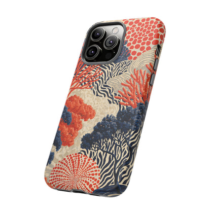 Coral Current iPhone Tough Phone Case