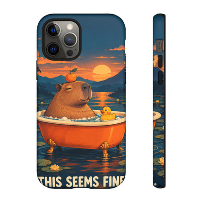 Minor Inconvenience iPhone Tough Case | funny capybara